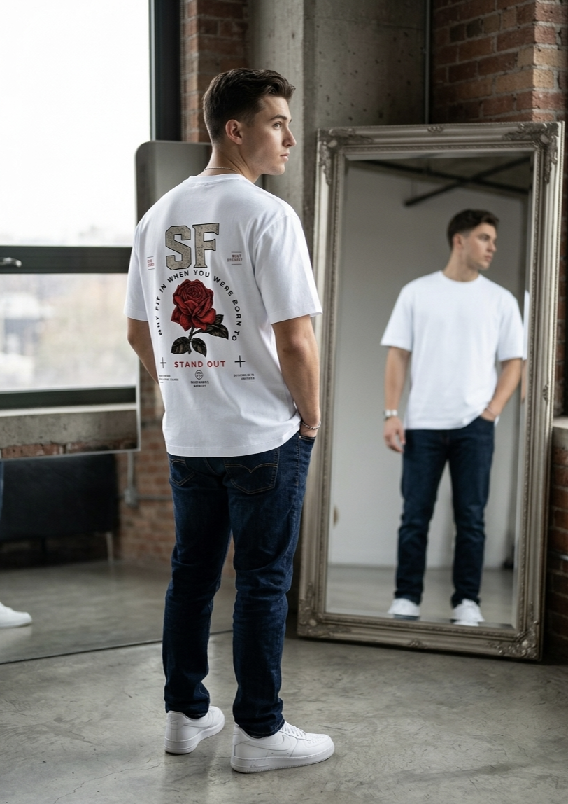 SF Rose Streetwear Tee | SFWORKS | T-shirt
