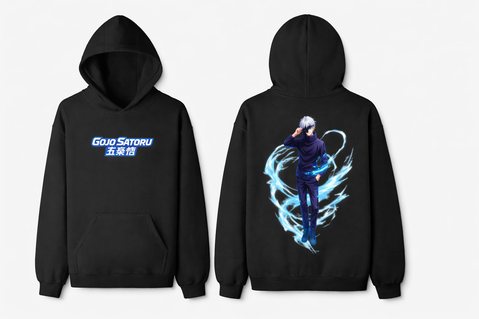 Gojo Satoru Hoodie ⚡ | Anime Streetwear Pullover | SFWORKS
